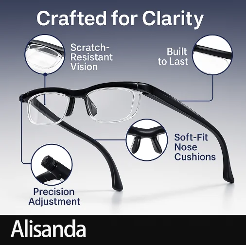 ADJUSTABLE FOCUS GLASSES