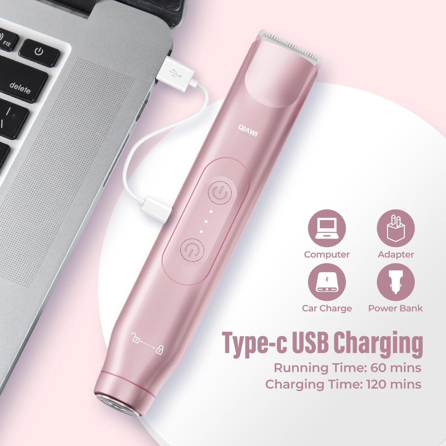 Final 3-hour discount: 60%2-in-1 Women's Electric Shaver - Dual-Head Precision Trimmer🔥