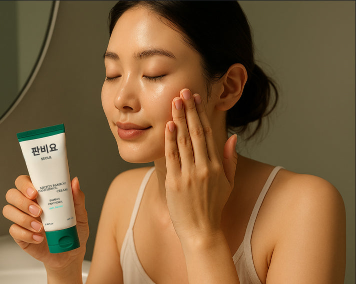 Viral Korean Barrier Cream – Bamboo + Panthenol for Moisture Lock & Skin Recovery