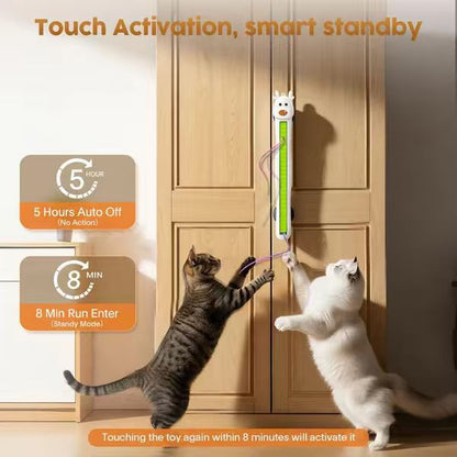 🐱✨Auto Motion Flying Rope Cat Toy — From Lazy to Crazy