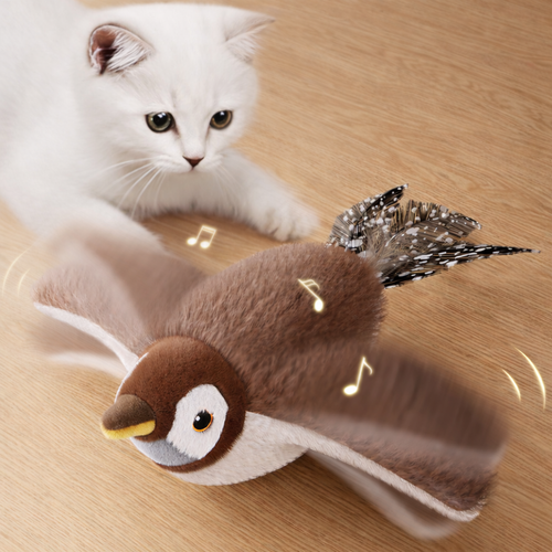 Little bird chirping simulation toy, cat hunting play, self fun