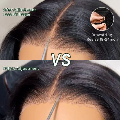 Straight Bob Wig 7x5 Pre-Bleached Natural Looking Glueless Wig