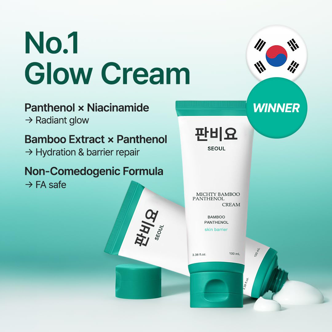 Viral Korean Barrier Cream – Bamboo + Panthenol for Moisture Lock & Skin Recovery