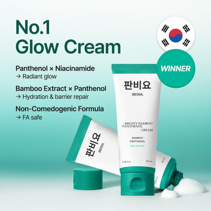 Viral Korean Barrier Cream – Bamboo + Panthenol for Moisture Lock & Skin Recovery