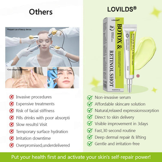 𝑶𝒇𝒇𝒊𝒄𝒊𝒂𝒍 𝑺𝒕𝒐𝒓𝒆👍| Regain youthful skin nown 💫LOVILDS® BOTOX & VITA A RETINOL SHOT Wrinkle Lift Tightening Cream
