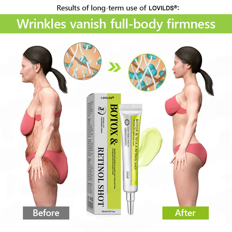 𝑶𝒇𝒇𝒊𝒄𝒊𝒂𝒍 𝑺𝒕𝒐𝒓𝒆👍| Regain youthful skin nown 💫LOVILDS® BOTOX & VITA A RETINOL SHOT Wrinkle Lift Tightening Cream